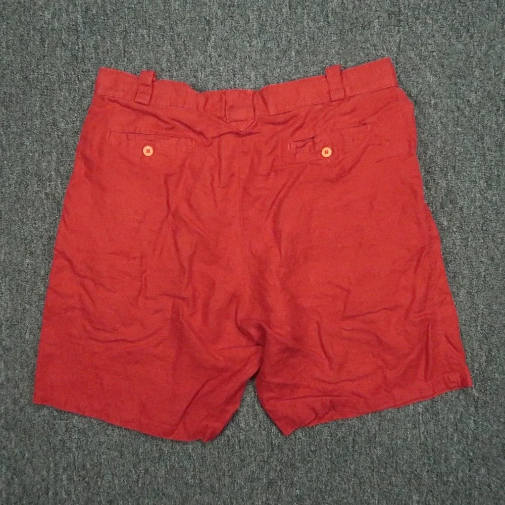 Jams World Shorts Mens 36 Paprika Red‎ 100% Linen Chino Lightweight
